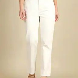Women Flat-Front Straight Fit Pants-image-23