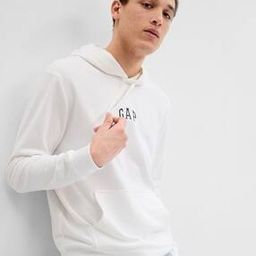 Men Logo Print Regular Fit Hoodie-image-74