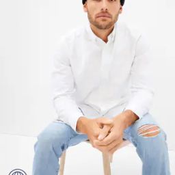 Oxford Shirt with Button-Down Collar-image-3