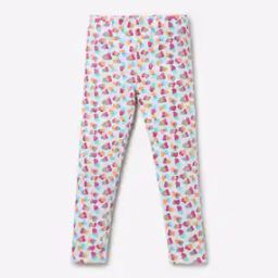 Heart Print Leggings with Elasticated Waistband-image-32