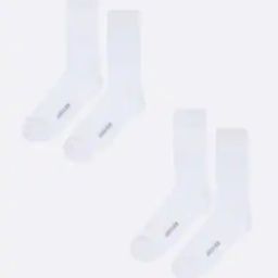 Pack of 2 Ribbed Mid-Calf Length Socks-24