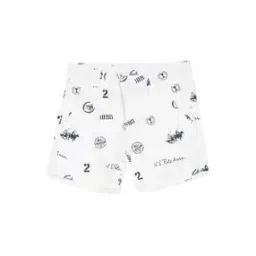 Brand Print Cotton Shorts-image-11