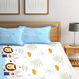 Animal Print Double Bedsheet with Pillow Covers-image-26