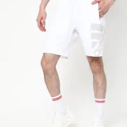 Brand Print Shorts with Elasticated Waist-picture-10