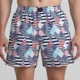 Geometric Print Regular Fit Boxers with Elastic Waist-picture-20