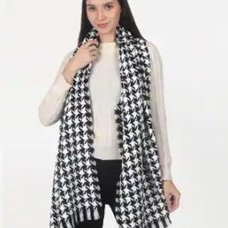 Women Houndstooth Stole-image-24