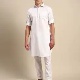 Men Regular Fit Long Kurta-image-44