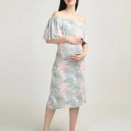 Tropical Print Bodycon Dress-image-62