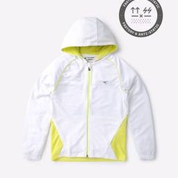 Colourblock Zip-Front Bomber Jacket with Hood-5