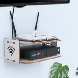 Decorative Wooden Set Top Box Holder-13