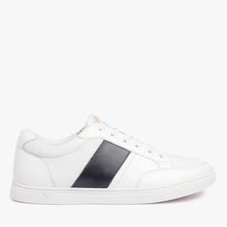 Lace-Up Casual Shoes with Contrast Panel-image-121
