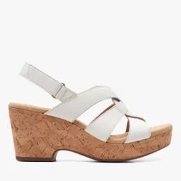 Round-Toe Wedges with Velcro Fastening-46