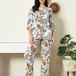 Floral Print 2-Piece Tunic with Pants-image-58