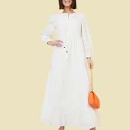 Tiered Dress with Neck Tie-Up-image-62