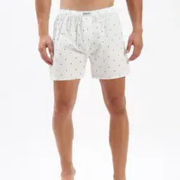 Men Printed Boxers with Elasticated Waistband-image-54