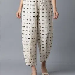 Printed Pants with Drawstring Fastening-picture-0