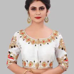 Women Embroidered Front-Open Blouse-29