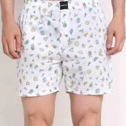 Graphic Print Boxers with Elasticated Waistband-image-27
