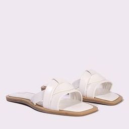 Women Square-Toe Slip-On Flat Sandals-48