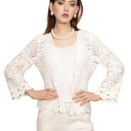 Women Front-Open Lace Shrug-22