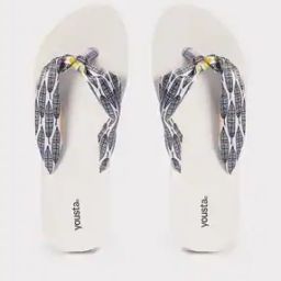 Women Leaf Print Thong-Strap Flip-Flops-image-5