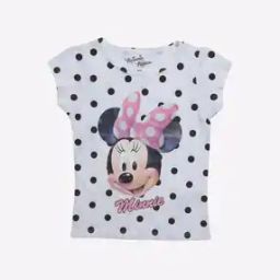 Minnie Mouse Print Round-Neck T-shirt-image-47