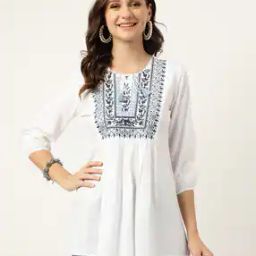 Embroidered Round-Neck Top-picture-7