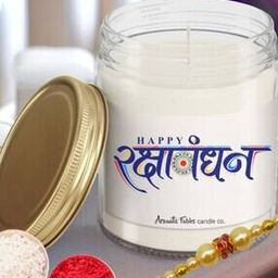 Scented Candle with Rakhi & Roli Chawal-image-47