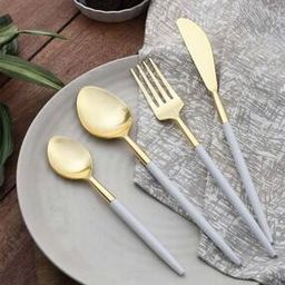 Cutlery Set with Matt Finish Twisted Handle-20