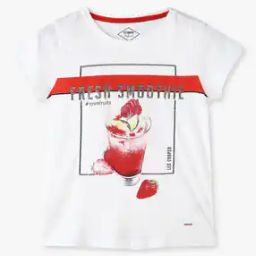 Girls Graphic Print Slim Fit Round-Neck T-Shirt-image-58