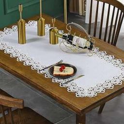 Lace Border Dining Table Runner 33" x 15"-image-0