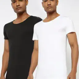Pack of 2 Stretch Crew Vest Bodywear-image-11