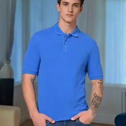 Regular Fit Polo T-Shirt with Short Sleeves-image-9