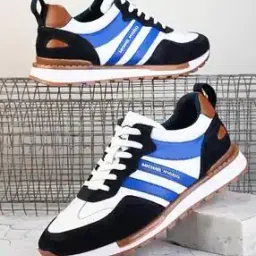 Men Colourblock Lace-Up Sneakers-image-64