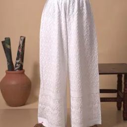 Women Embroidered Palazzos with Elasticated Waistband-picture-25
