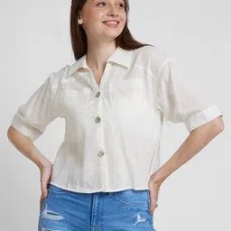 spykar Women Boxy Fit Shirt-picture-24