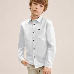 Boys Regular Fit Shirt with Spread-Collar-picture-19