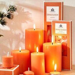Refresh Mandarin Scented Pillar Candle-image-10