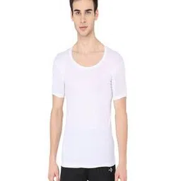 kansal Pack of 3 Round-Neck Half-Sleeve Vests-picture-35