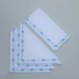Set of 4 Printed Cotton Table Napkins-image-8