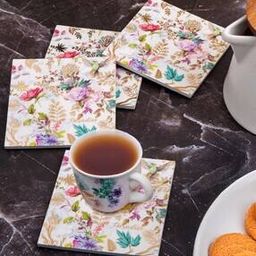 Gold Plated Enamel Glossy Finish Coaster-28