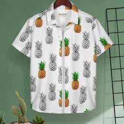 Boys Graphic Regular Fit Shirt with Spread Collar-image-17