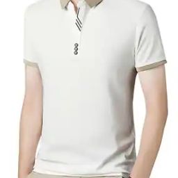 Men Regular Fit Polo T-Shirt with Contrast Collar-image-60