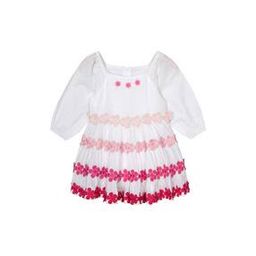 budding bees Girls Fit & Flare Dress with Patch-Work-picture-26