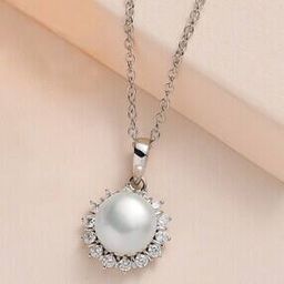 925 Sterling Silver Real Natural Freshwater Pearl Necklace-image-21