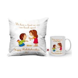 Printed Coffee Mug & Cushion Cover with Filler-31