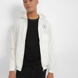 Men Regular Fit Hooded Jacket with Insert Pockets-picture-5