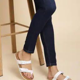 Open-Toe Regular Fit Slides-86