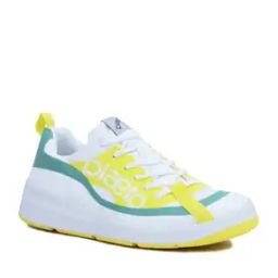 Typographic Print Running Shoes with Lace Fastening-image-26
