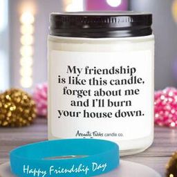 Scented Candle with Friendship Band-image-62